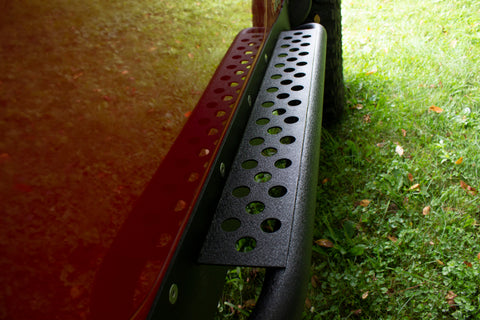 Fishbone Offroad Jeep LJ Rock Slider W/Tube Step - Black Powdercoat - FB23085