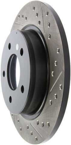 StopTech 04-10 Mazda3 Slotted & Drilled Left Rear Rotor - 127.45067L