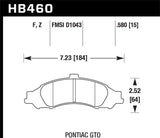 Hawk Performance Ceramic Street Brake Pads - HB460Z.580