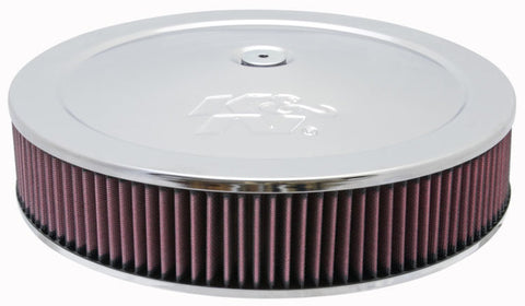 K&N Round Air Filter Assembly 12in ID / 3.063in Height / 5.125in Neck Flange / 7/8in Drop Base - 60-1430