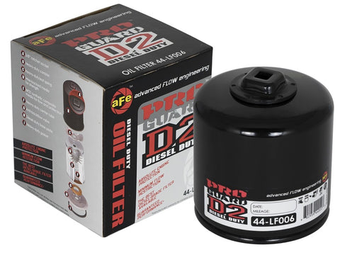 aFe Pro GUARD D2 Oil Filter 74-08 Dodge Gas Truck V6 3.9L/V8 4.7L/5.7L/5.2L/5.9L/V10 8.3L/8.0L (4pk) - 44-LF006-MB