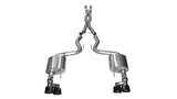 Corsa 2015-2017 Ford Mustang GT 5.0 3in Cat Back Exhaust Black Quad Tips (Xtreme) - 14335BLK