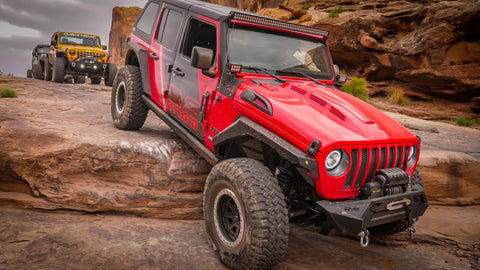 DV8 Offroad 18+ Jeep JL Heat Dispersion Hood - Primer Black - HDMBJL-01