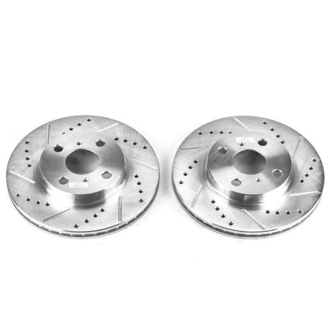 Power Stop 01-05 Toyota Echo Front Evolution Drilled & Slotted Rotors - Pair - JBR596XPR