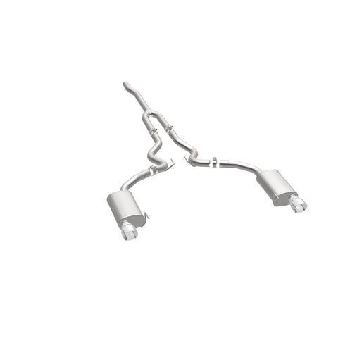 MagnaFlow Cat Back, SS, 2.5in, Street, Dual Split Polished 4.5in Tips 2015 Ford Mustang Ecoboost - 19097