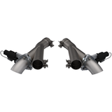 QTP 2018+ Jeep Grand Cherokee Trackhawk 2.75in 304SS Aggressor Cutout Dual Mid Pipes - 527112