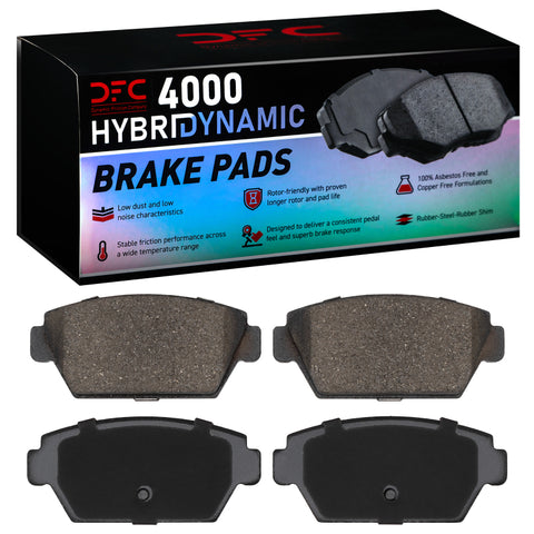 DFC 85-94 Plymouth Laser Rear 4000 Hybridynamic Brake Pads - 4000-0329-00