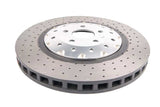 DBA 14-18 Audi RS7 Iron Rotors Front 5000 Series Drilled & Slotted Rotor w/Silver Hat - DBA53002SLVXD