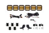 Diode Dynamics Bronco SS5 6-Pod CrossLink Grille Lightbar Kit Sport - Yellow Combo - DD7236