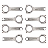 Manley Chevrolet LS 6.125 Length H Tuff Series Connecting Rod Set w/ ARP 2000 Bolts - 15051R-8