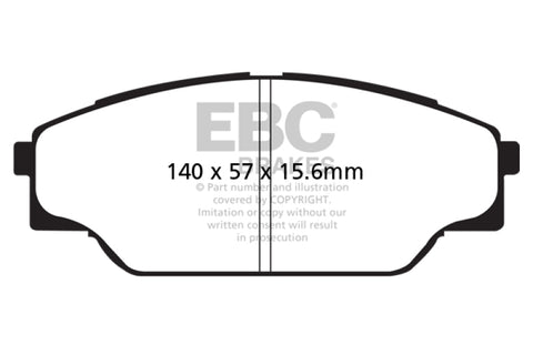 EBC 93-98 Toyota T100 Pick Up 1 Ton 2WD Greenstuff Front Brake Pads - DP61713