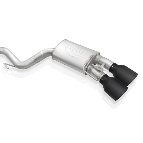 Stainless Works 2020 Ford GT500 Redline Catback H-Pipe Exhaust Factory Connect - Black Tips - GT500CBHFCRB