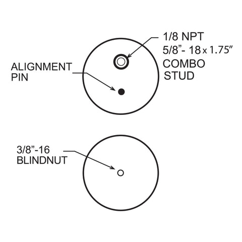 Firestone Ride-Rite Replacement Bellow 267CZ (For Kit PN 2445) (W217606410) - 6410