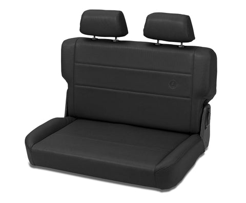 Bestop N-Tumble Seat - 55-83 Jeep Cj5 Fold (All Vinyl Black Denim) - 39440-15
