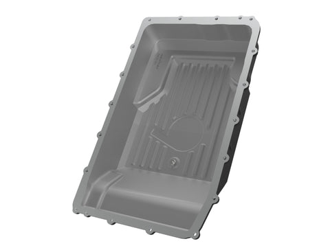aFe 17-24 Ford F-150 10R60/10R80 Pro Series Rear Transmission Pan Black w/ Machined Fins - 46-71330B