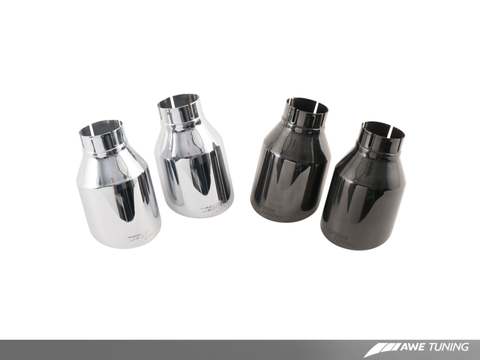 AWE Tuning BMW F3X 335i/435i Touring Edition Axle-Back Exhaust - Chrome Silver Tips (102mm) - 3010-32026