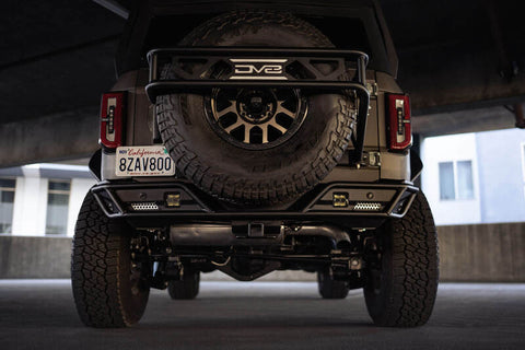 DV8 Offroad 21-23 Ford Bronco Rear License Plate Relocation Bracket - LPBR-03