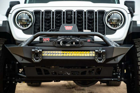 DV8 Offroad 07-23 Jeep Wrangler JK/JL & Gladiator JT FS-1 Series Stubby Front Bumper - FBJL-11