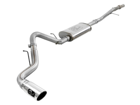 aFe Apollo GT Series 2019 GM Silverado/Sierra 1500 4.3L/5.3L 409 SS CB Exhaust System w/Polished Tip - 49-44107-P