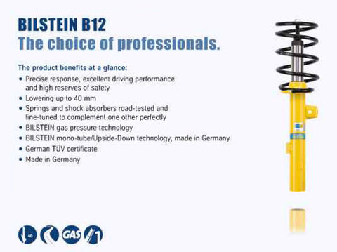 Bilstein B12 2006 BMW Z4 M Coupe Front and Rear Suspension Kit - 46-000033