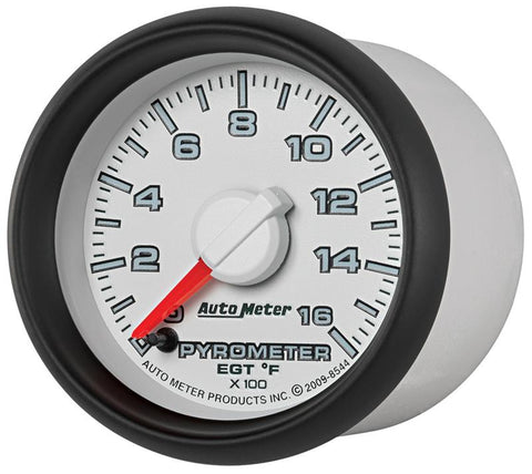 Autometer Factory Match 52.4mm Full Sweep Electronic 0-1600 Deg F EGT/Pyrometer Gauge - 8544