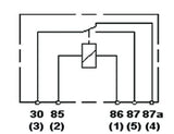 Hella Relay Mini Iso 5 Pole 12V Spdt Bkt - 933332011