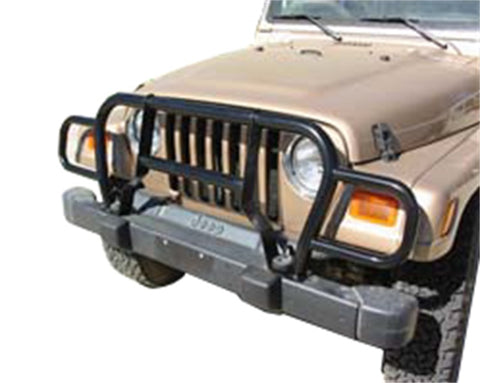 Rampage 1987-1995 Jeep Wrangler(YJ) Headlight Euro Grill Guard - Black - 7659