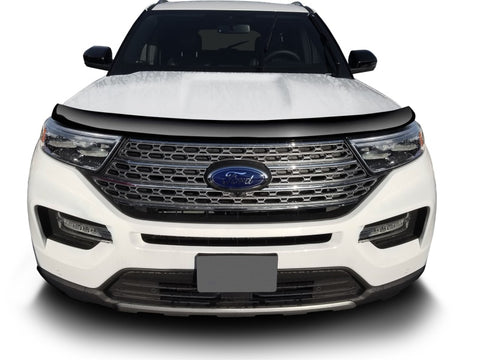 AVS 20-22 Ford Explorer High Profile Bugflector II Hood Shield (1pc) - Smoke - 24919