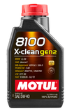 Motul 1L Synthetic Engine Oil 8100 X-CLEAN Gen 2 5W40 - 109761