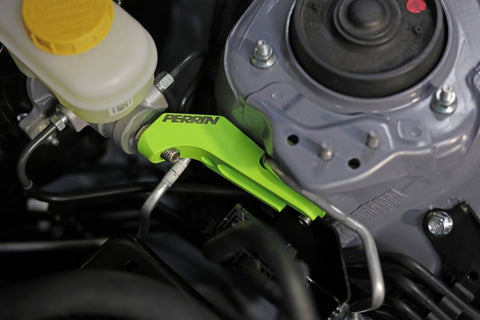 PERRIN 13-20 & 2022 Subaru BRZ / 2022 Toyota GR86 Master Cylinder Support - Neon Yellow - PSP-BRK-406NY