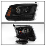 xTune Dodge Ram 13-17 ( w/ Factory Projector LED) Projector Headlight - Black HD-JH-DR13-P-BK - 9040238