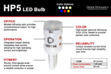 Diode Dynamics 194 LED Bulb HP5 LED - Amber Short (Single) - DD0332S