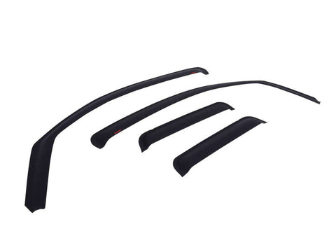 EGR 09-12 Dodge Ram F/S Pickup Quad Cab In-Channel Window Visors - Set of 4 - Matte (572655) - 572655