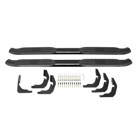 Westin 18-20 Jeep Wrangler JL Unlimited 4DR PRO TRAXX 4 Oval Nerf Step Bars - Textured Black - 21-24065
