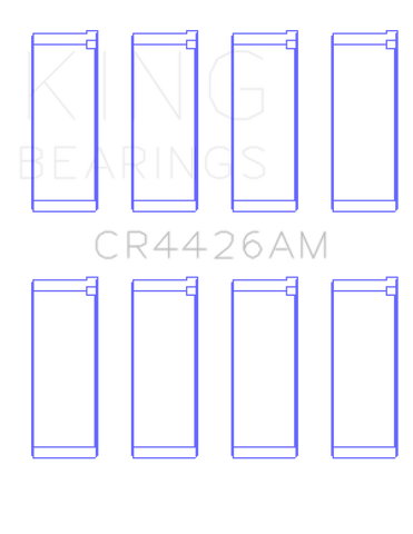 King Engine Bearings Renault R12 (Size +0.25mm) Connecting Rod Bearing Set - CR4426AM1.25