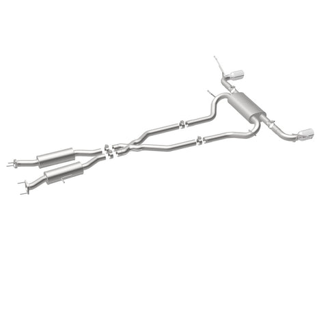 MagnaFlow Cat-Back SS 2.5in Dual Split Rear 4in Black Tip 11-16 Jeep Grand Cherokee 5.7L V8/3.6L V6 - 19216