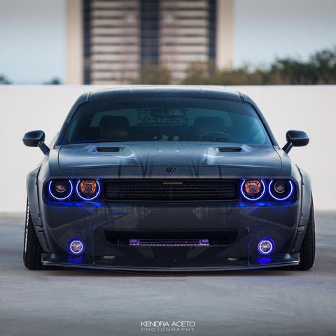 Oracle 08-14 Dodge Challenger Dynamic Surface Mount Headlight Halo Kit - - Dynamic - 1292-332
