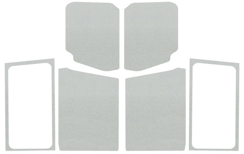DEI 18-23 Jeep Wrangler JL 2-Door Boom Mat Complete Headliner Kit - 7 Piece - White - 50281