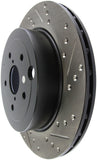StopTech 08+ Subaru STI (Will Not Fit 05-07) Slotted & Drilled Sport Brake Rotor - 127.47030L