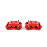 Power Stop 05-12 Ford F-350 Super Duty Front Red Calipers w/Brackets - Pair - S4996