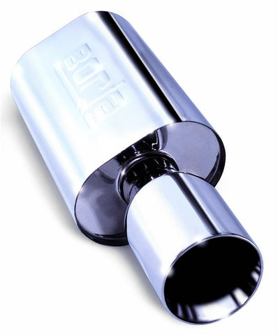 Borla Wailtail Oval 2-1/4in x 5in Side Round Out Boomer Muffler - 40061