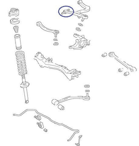 SuperPro 2003 Mitsubishi Lancer Evolution Rear Upper Inner Control Arm Bushing Kit - SPF2062K