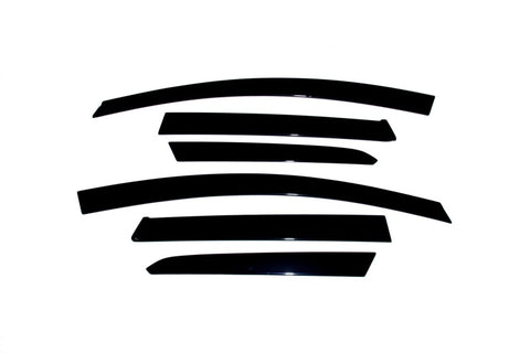 AVS 08-11 Subaru Impreza Hatch (Includes WRX/STI) Ventvisor Low Profile Deflectors 6pc - Smoke - 896005