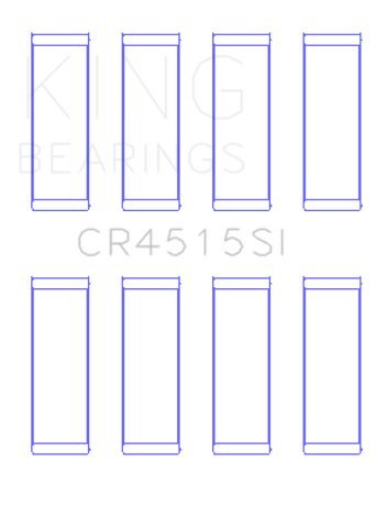 King Engine Bearings Ford/Mazda 2.0L Duratec (Size +0.25) Silicon Bi-Metal Aluminum Rod Bearing Set - CR4515SI0.25