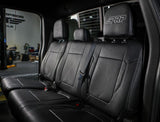 PRP 12-14 Ford Raptor  Rear Bench Seat Covers- Black with Silver Stitch - B070-06