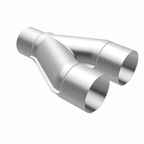 MagnaFlow Universal Trans Y-Pipe All SS 4inch (Dual) 3.5inch (Single) x 13inch (Overall) - 10800