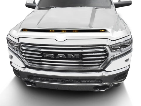 AVS 19-22 RAM 1500 (Excl. Sport Hood) Aeroskin Lightshield Color Match Hood Protector - Ivory Pearl - 753163-PWD