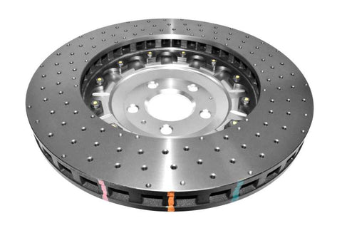 DBA 07-11 Audi S6 Front 5000 Series Drilled Rotor w/Black Hat - 52778SLVXD