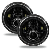 Oracle 7in High Powered LED Headlights - Black Bezel - Dynamic - Dynamic - 5769-332