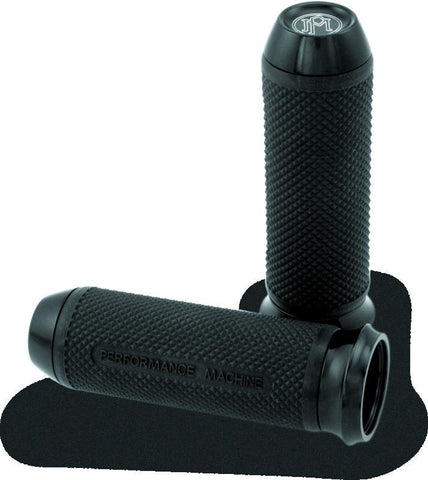 Performance Machine Handle Grip Set - Elite Cable - Black Ano - 0063-2027-B